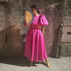 NWT Aje Vanades Cut Out Ring Midi Dress